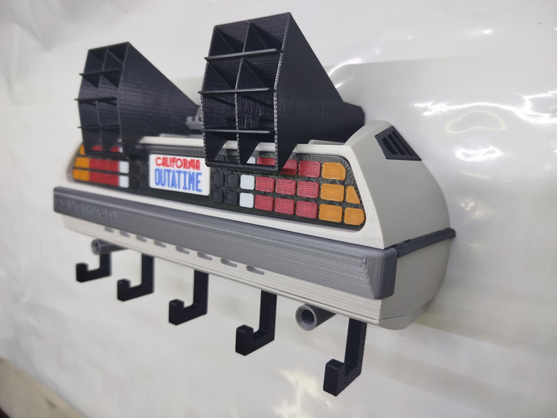 Porte-clés mural DeLorean