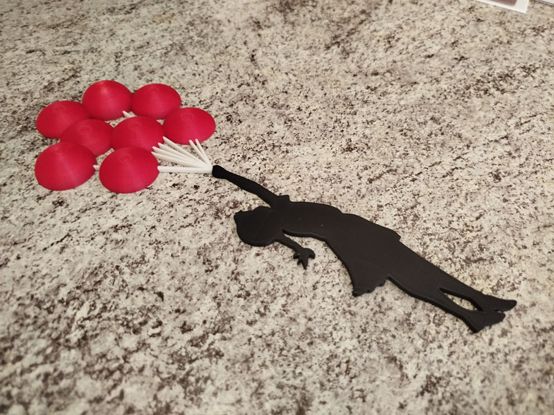 Balloon girl 3D - Banksy