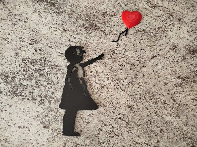 Décoration murale : Balloon girl - Banksy